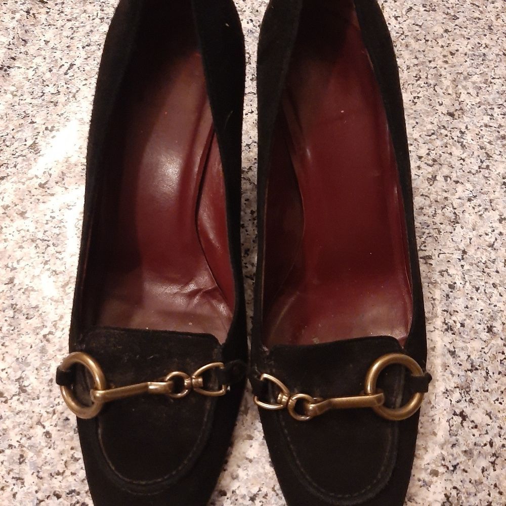 Coach suede heels 